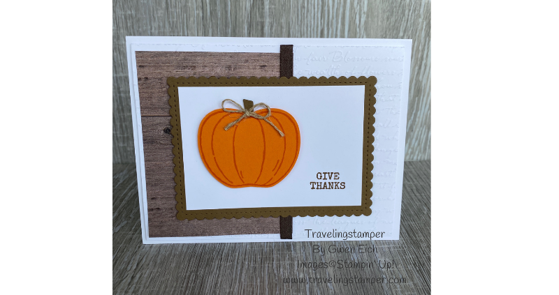 Quick and Easy Pumpkin Card