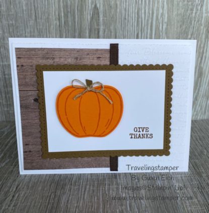 Quick and easy fall pumpkin card!