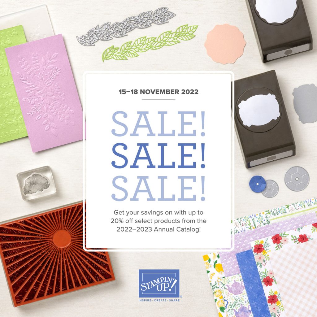 Seasonal Sale with Stampin Up Starts November 15 