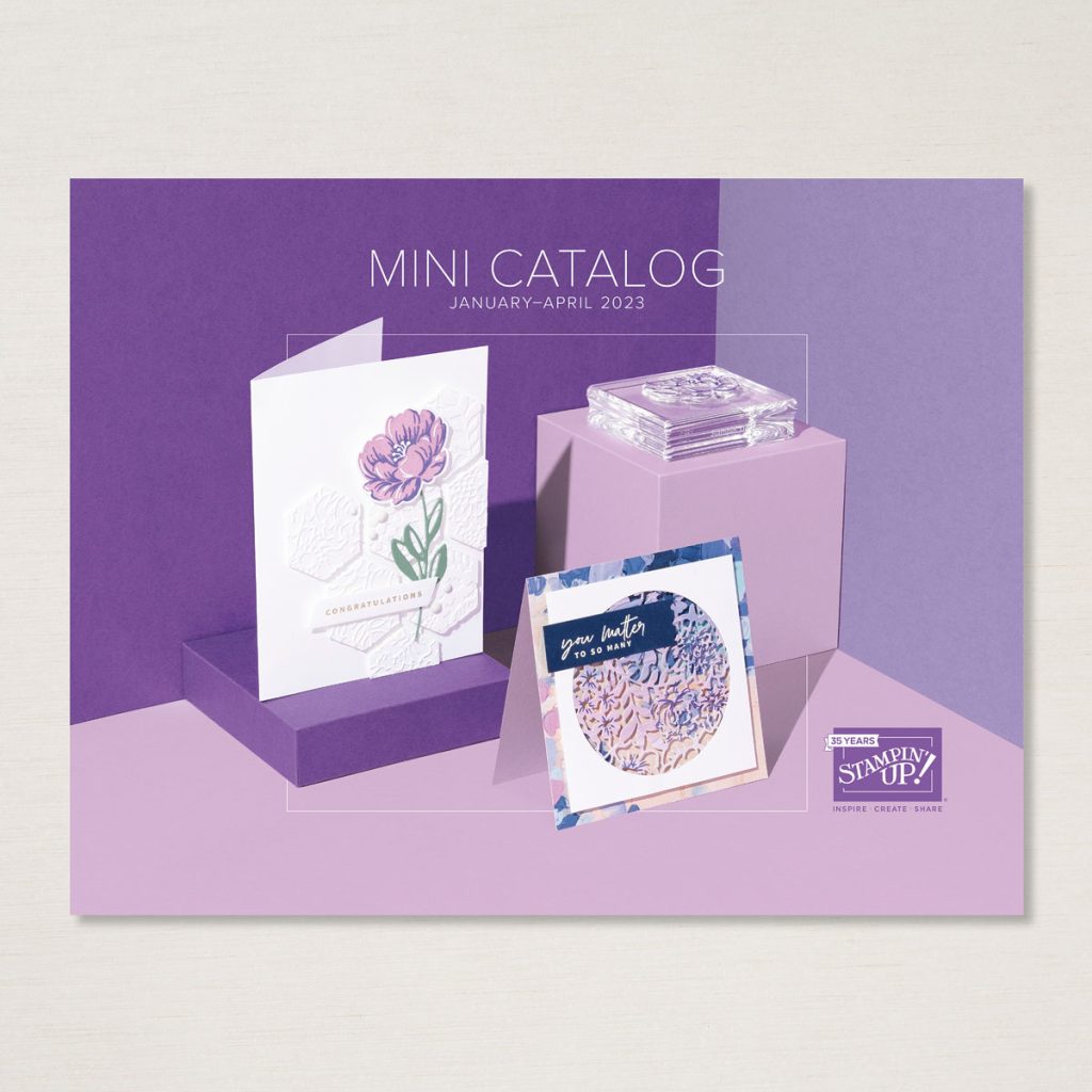 January April Mini Catalog is now available to requested.  If you don't have a Stampin' Up! demonstrator I would love to be yours.  