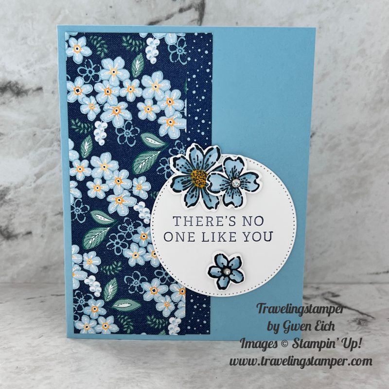 Blue LIke You made with the stamp set Happy Labels from Stampin' Up!