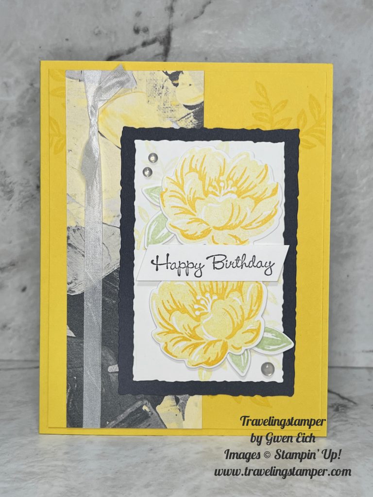 Quick and easy Yellow birthday card