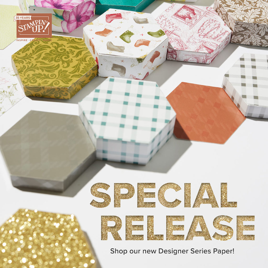 Stampin' Up! special release of five new DSP's