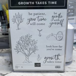 Growth Takes Time retired Stampin up stamp set