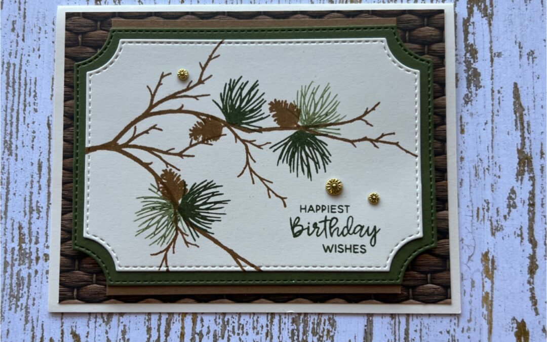 Masculine Birthday Card with Branching Out Bundle