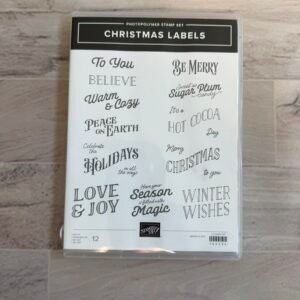 Christmas Labels Stampin' Up! Photopolymer Bundle Retired