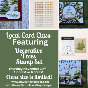 Join me in Cedar Falls, IA for the Joyful Days Christmas Card Class