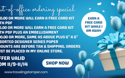 Out-of-Office Ordering Special: Earn a Free Card Kit While I’m Away!