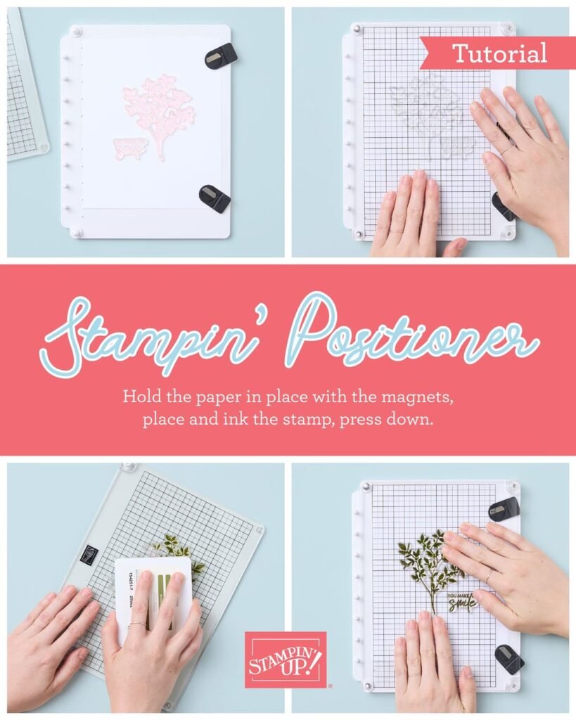 Join Stampin’ Up! and get the new Stampin’ Positioner free during the February join special from Stampin’ Up.