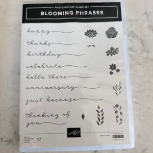 Blooming Phrases Retired Stampin' Up! Photopolymer