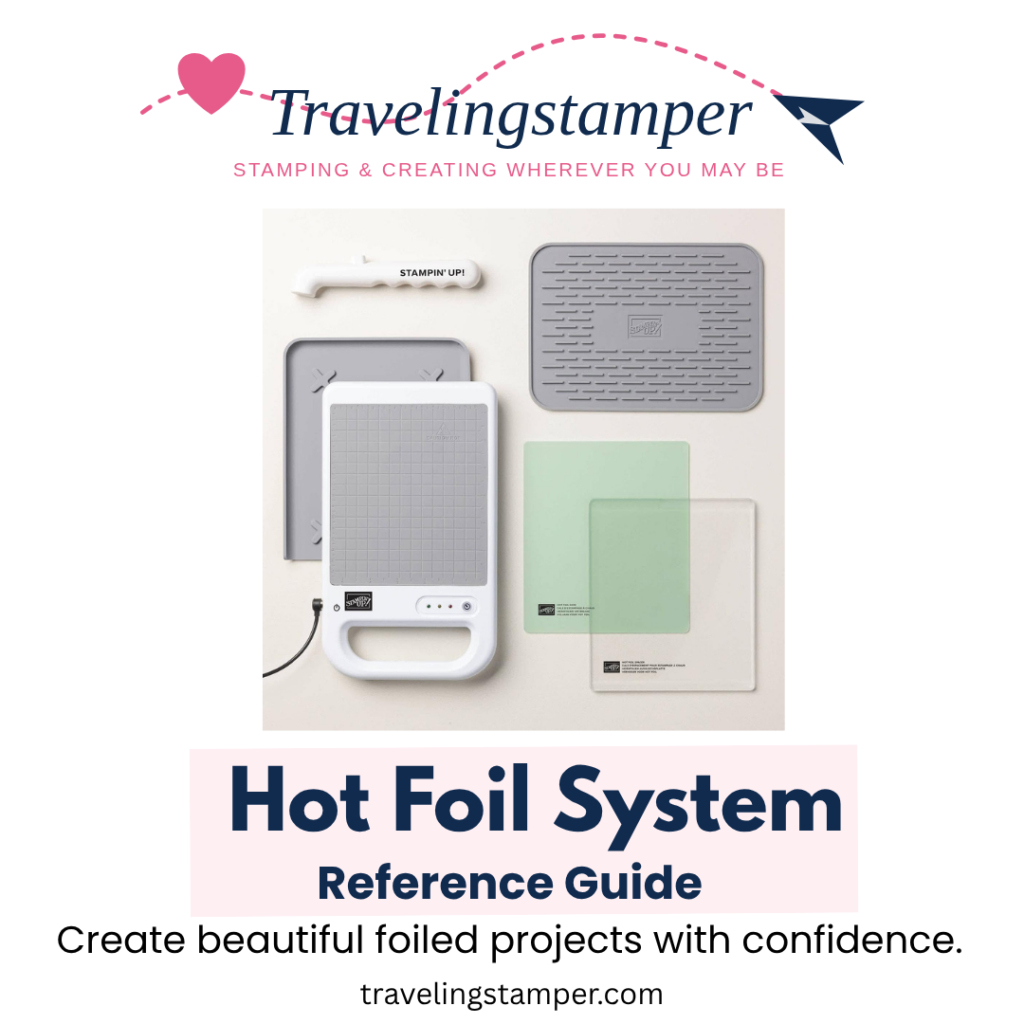 Stampin' Up! Hot Foil System Quick Reference Guide cover by Travelingstamper