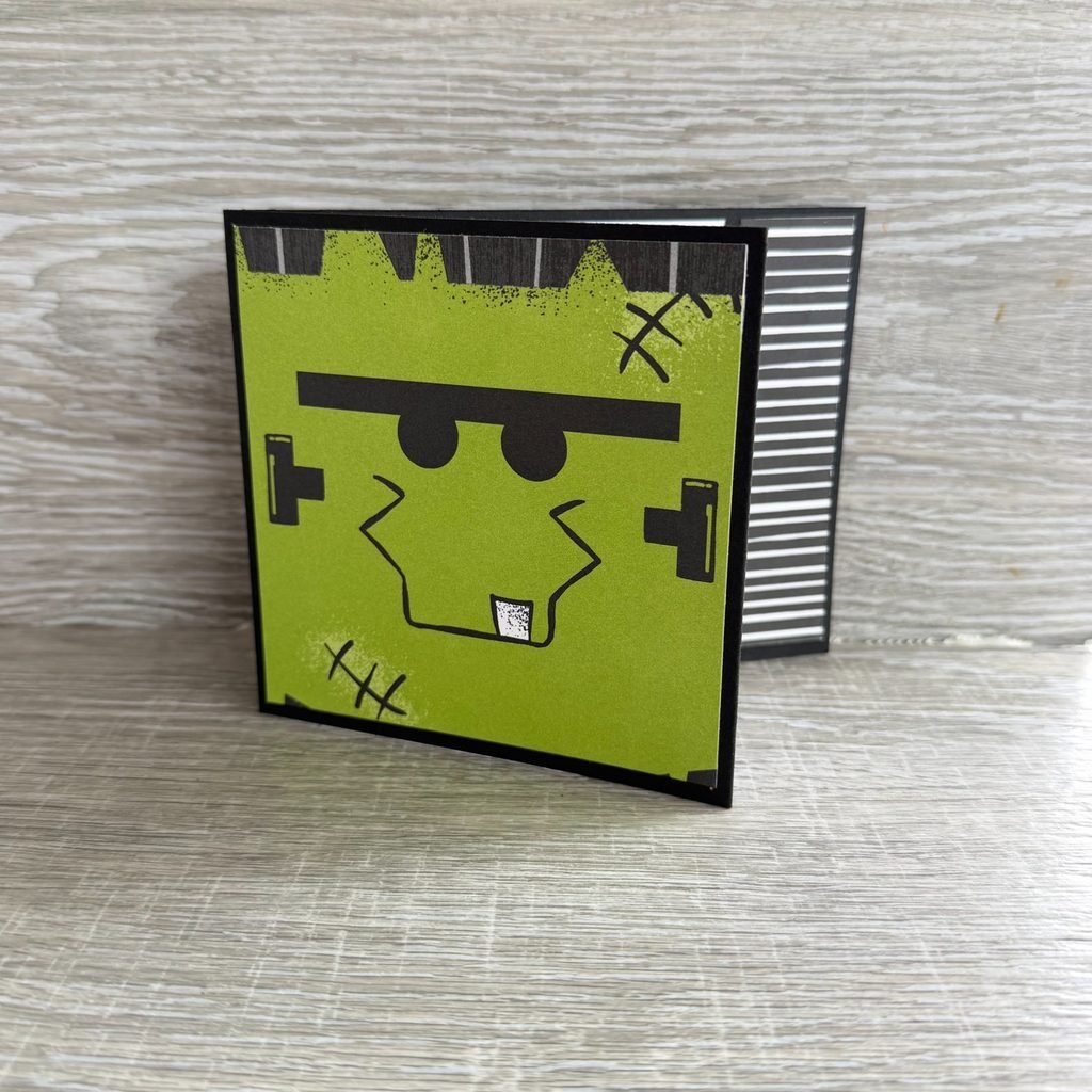 Frankenstein Halloween Gift Card Holder handmade card