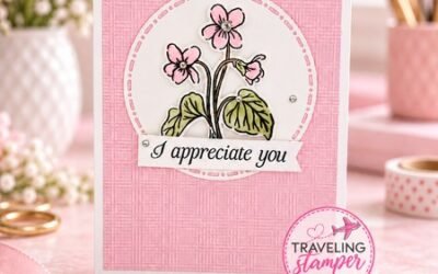 Quick & Easy Pink Floral Card + Free Card Tutorial